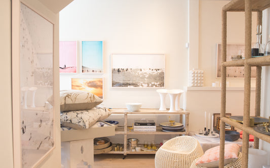 Photograph of the store with all of César Ancelle-Hansen's photographs