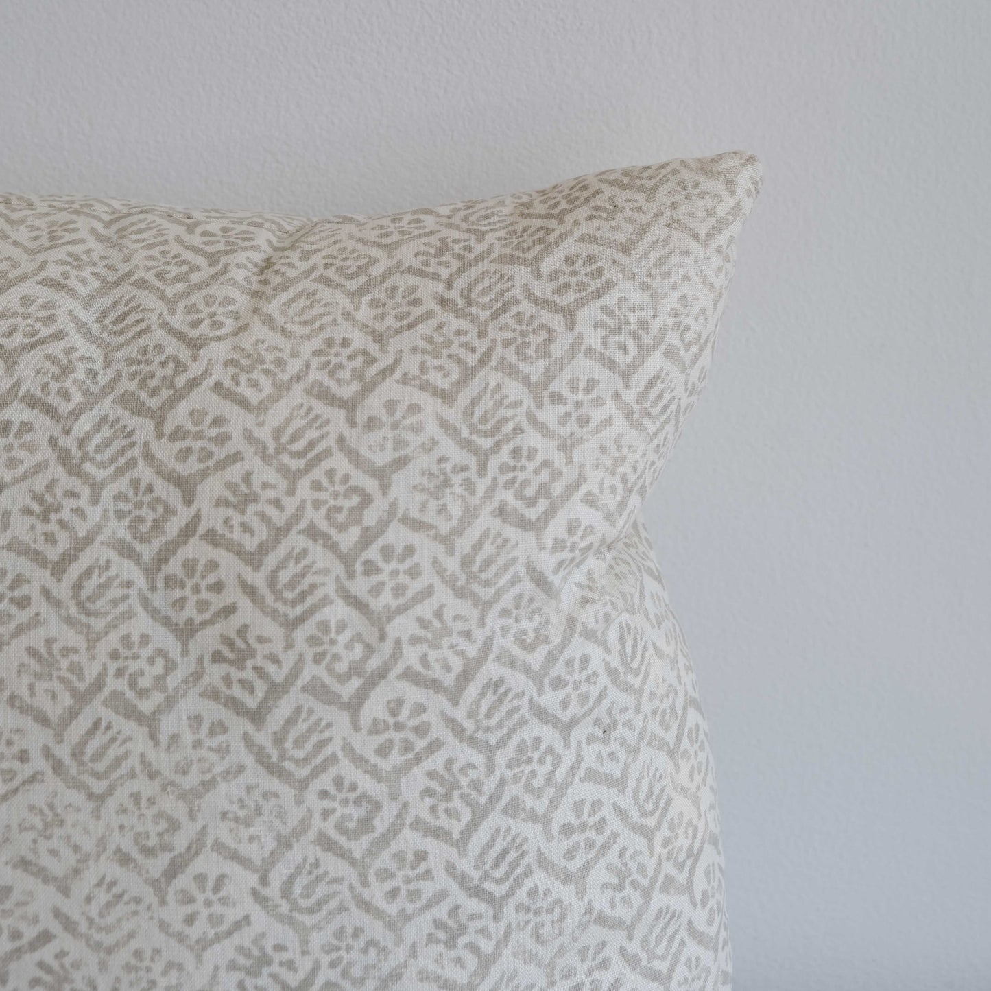 Tan and Cream Lumbar Pillow - 16"x24"
