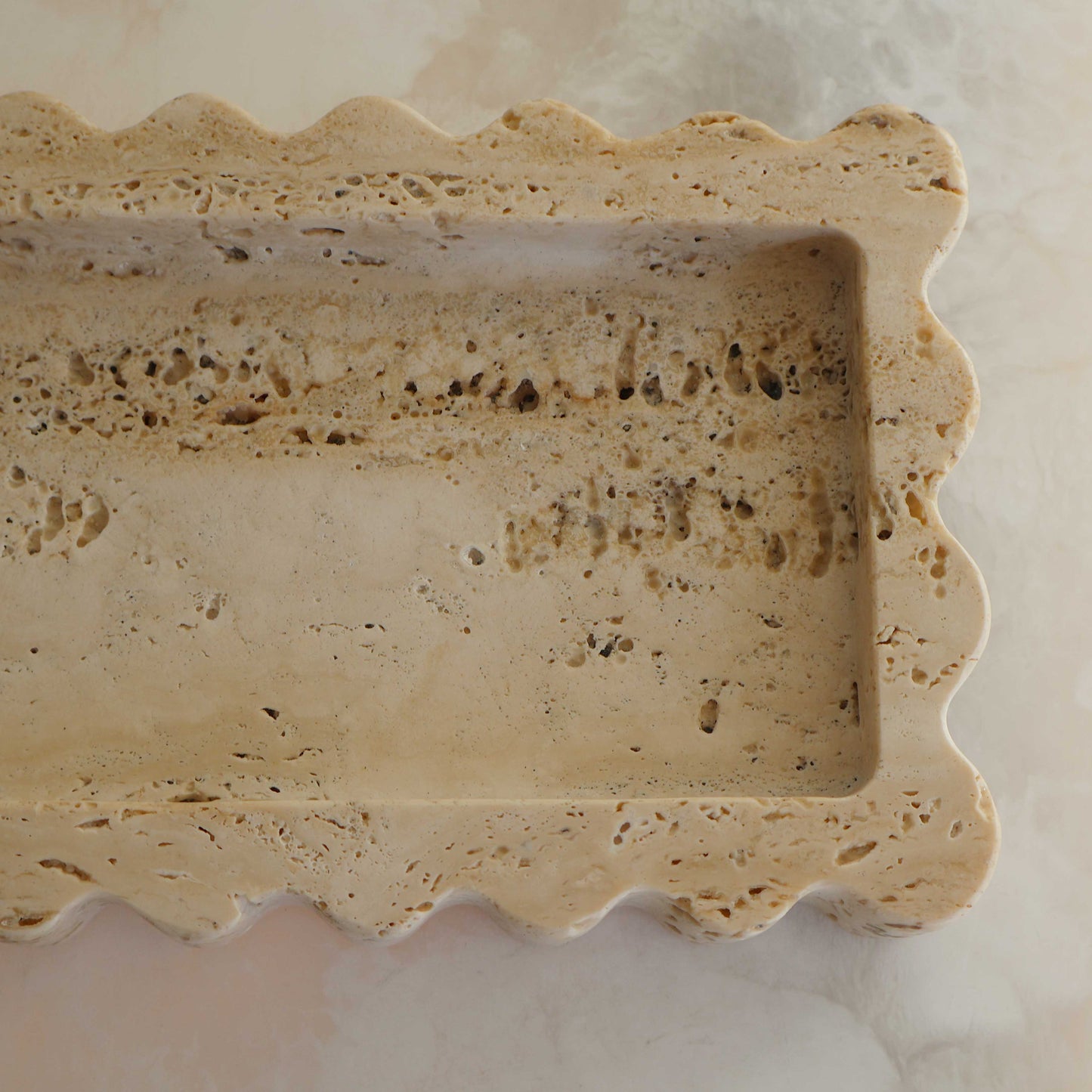 512 Tray in Travertine