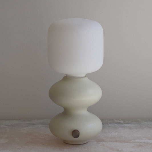 Mini Wave Form Table Lamp - Alabaster