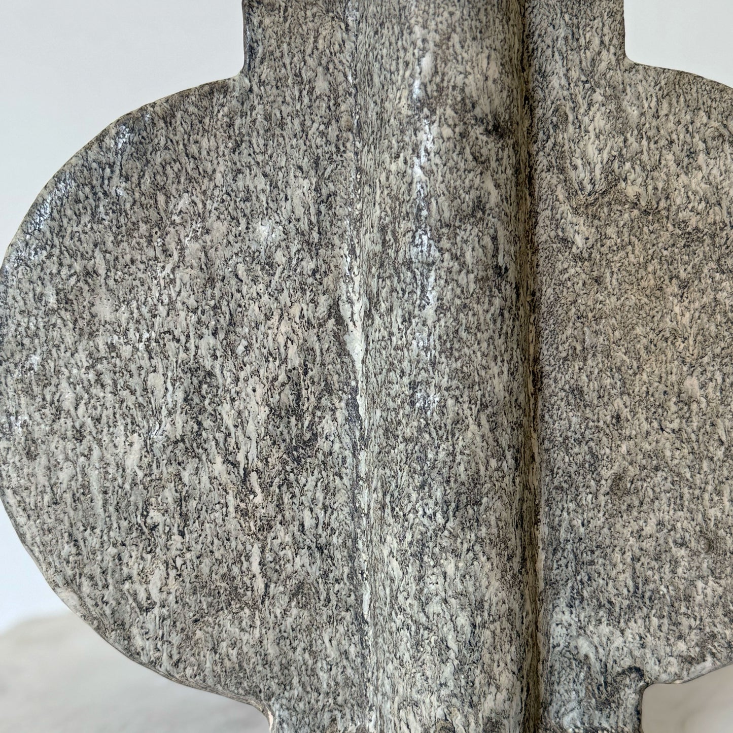 Speckled Yellow Green Bud Vase with Oval Panels