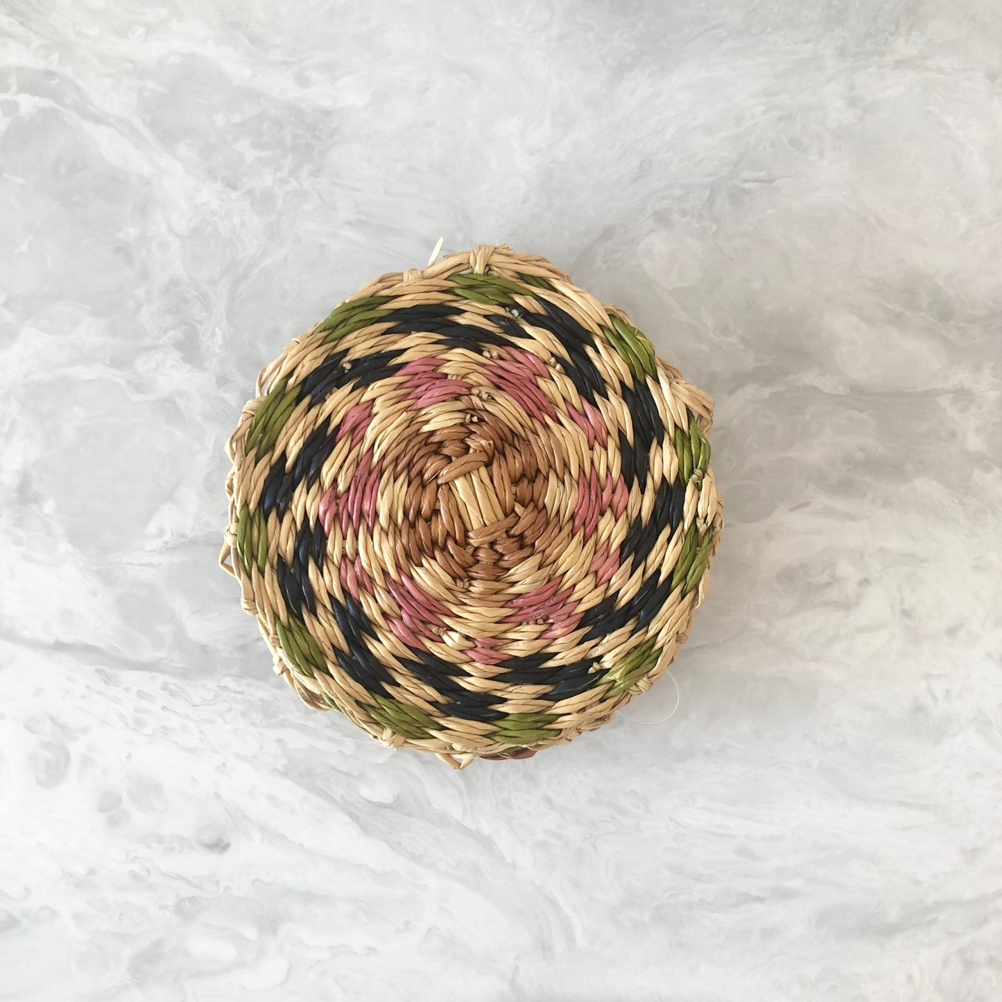 Multicolor Checkered Grass Coasters