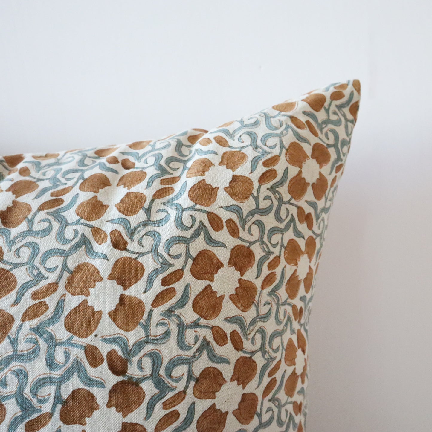 Khushi Blue Linen Pillow - 22"