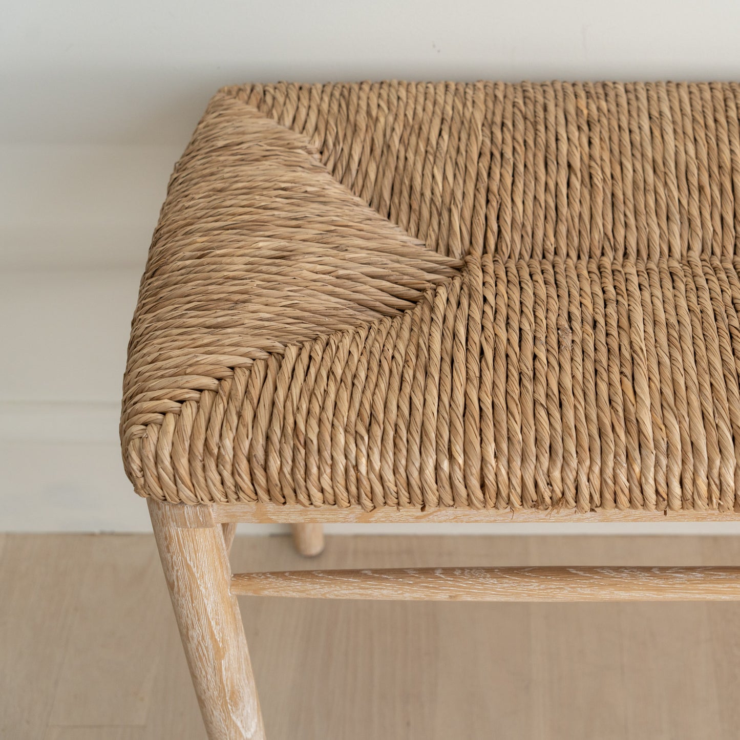 Cerused Oak Bench - 68"