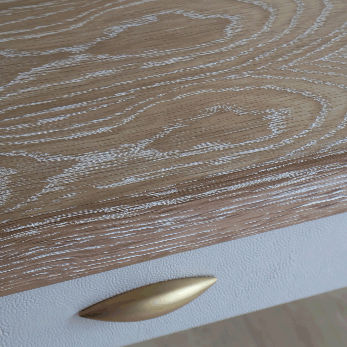 White Washed Oak Desk
