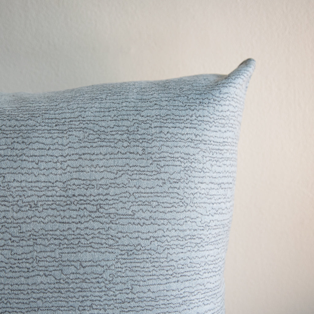 Lucerne Ice Blue Pillow - 22"