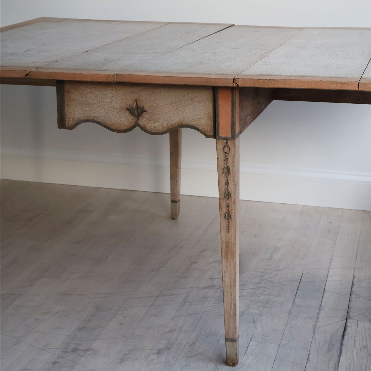 Antique French Oak Dropleaf Table