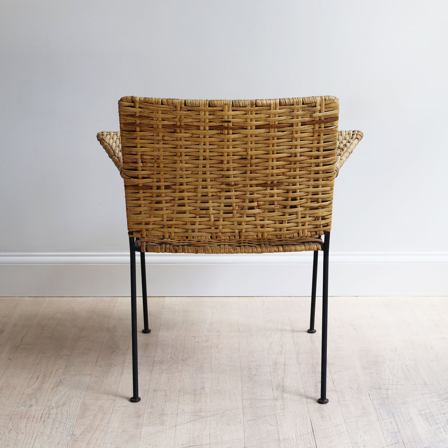 Van Keppel-Green Rattan and Iron Patio Chair
