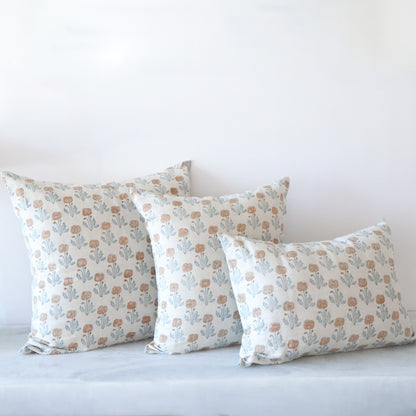 Zoya Brown Linen Pillow - 14" x 20"