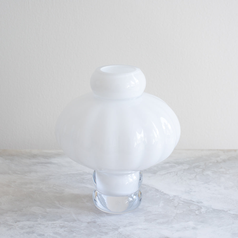 Opal White Balloon Vases