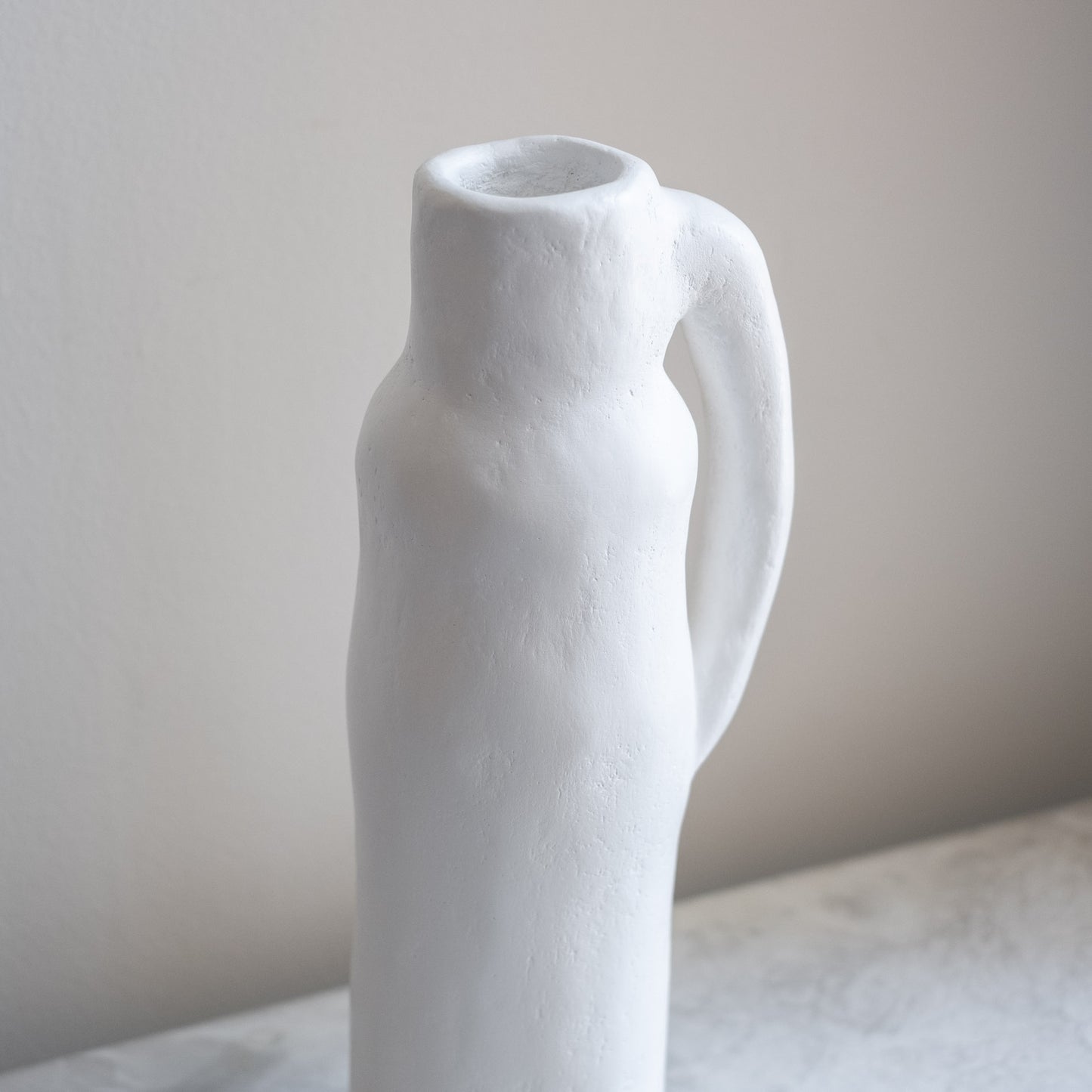 Tall Plaster Vessel