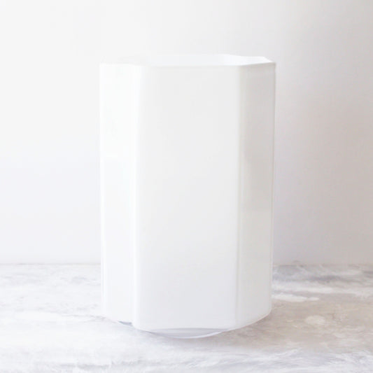 Large Funki Asymmetric Vase - Opal White
