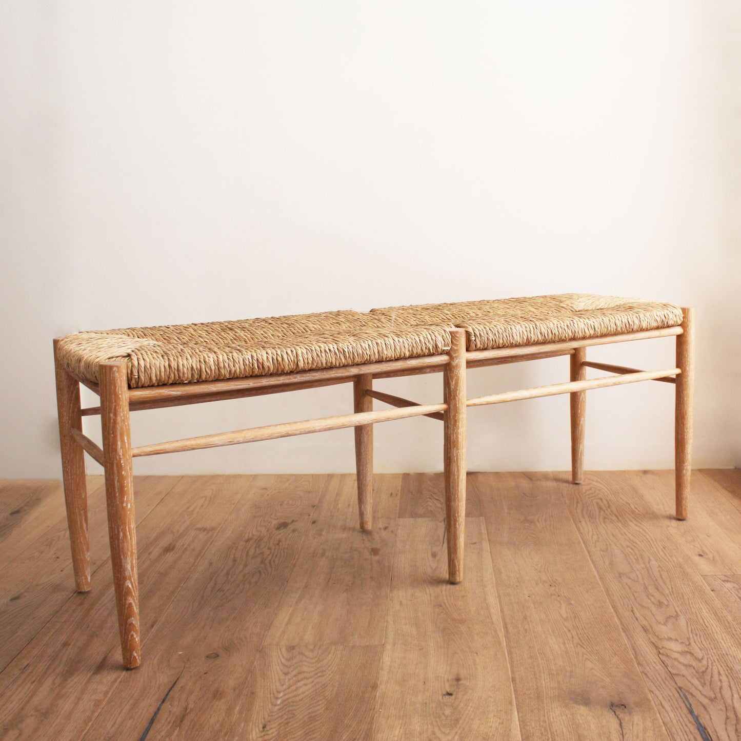 Cerused Oak Bench