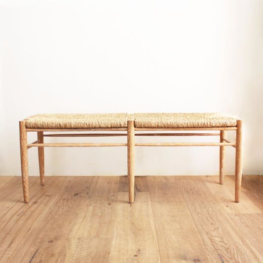Cerused Oak Bench