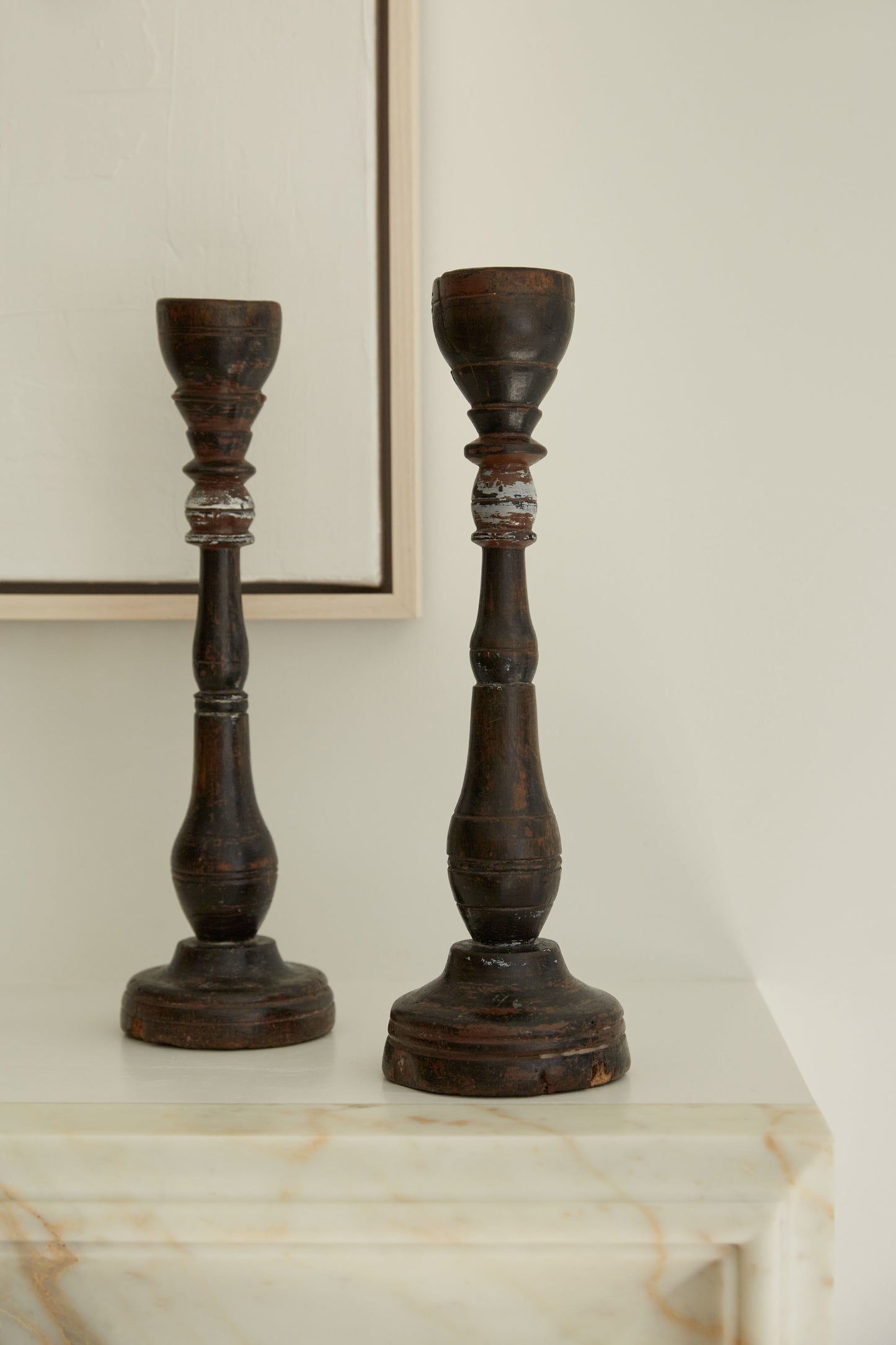 Pair of Antique Italian Candlesticks