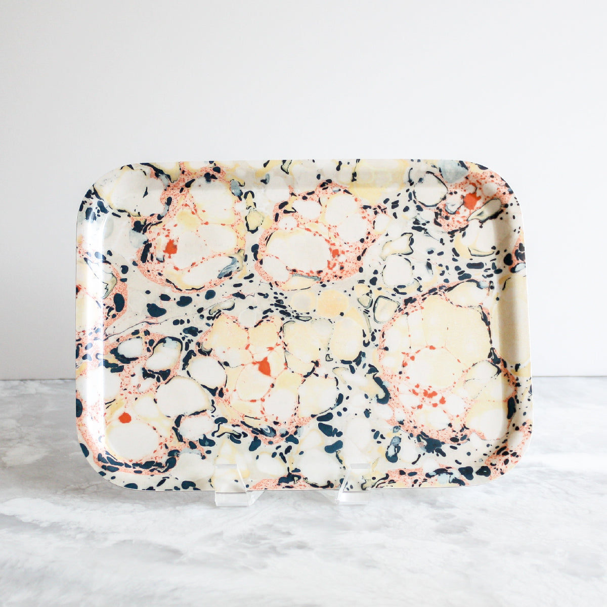 Floating Florals Birchwood Tray
