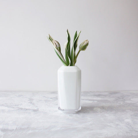 Opal White Jewel Vases