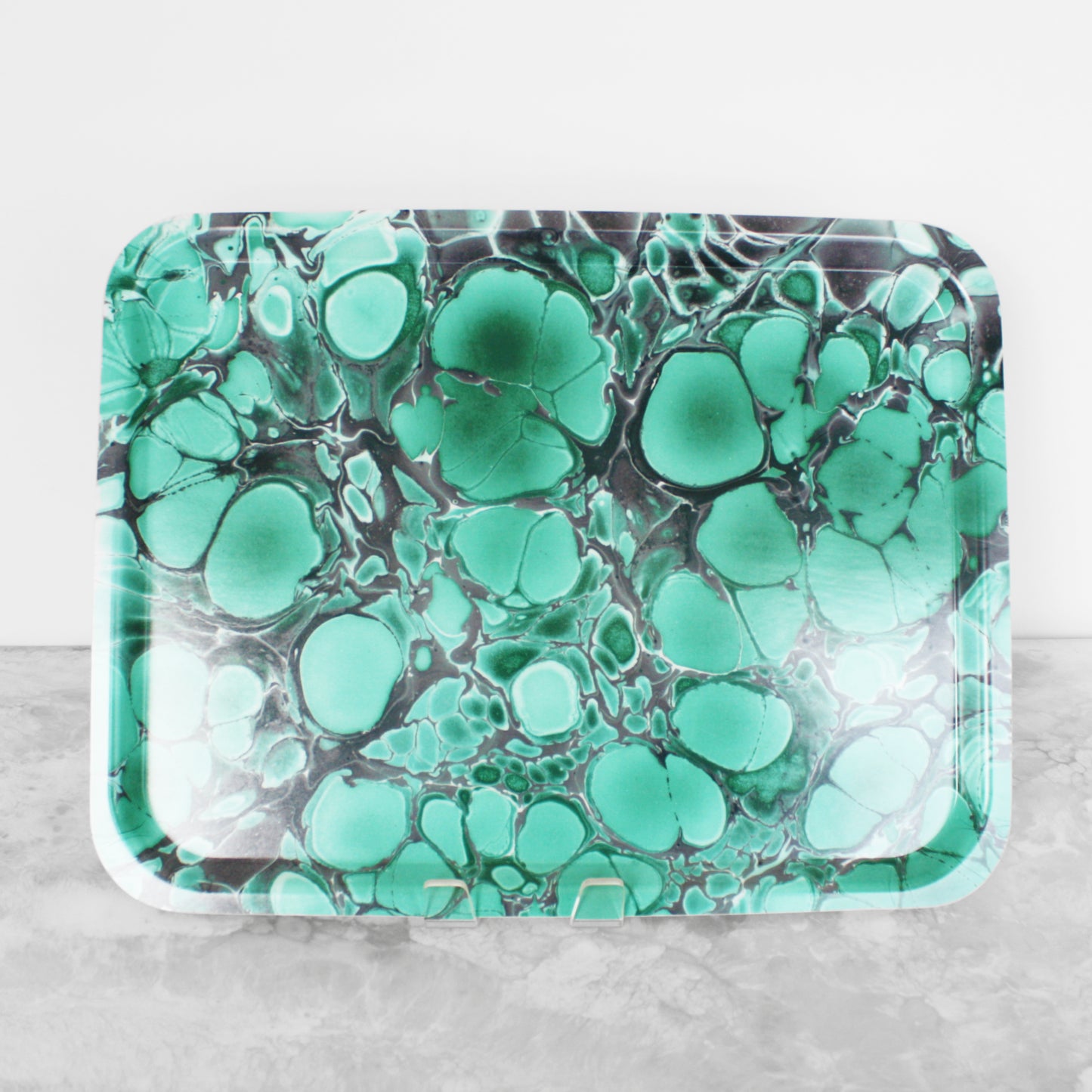 Deep Jade Birchwood Trays