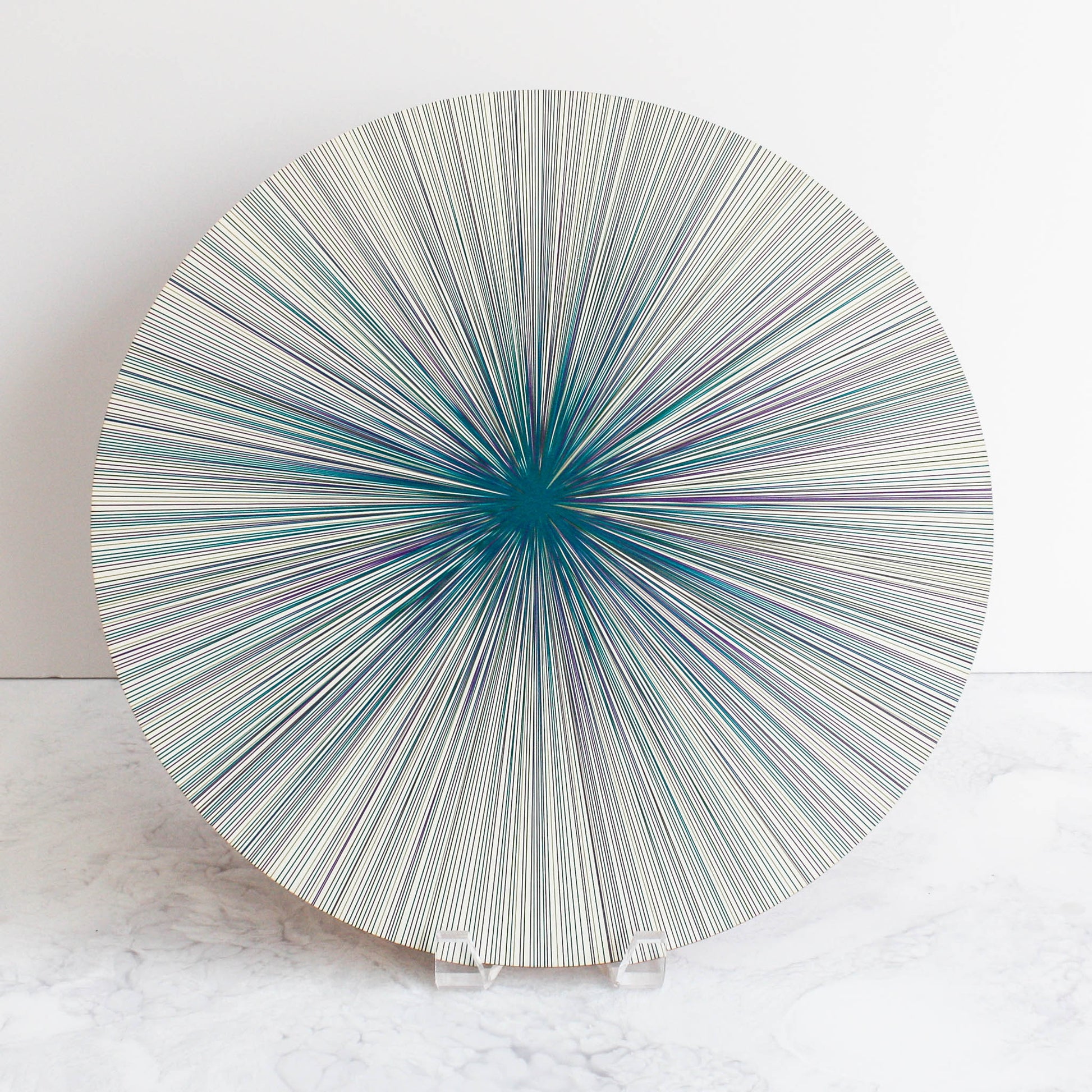 Lines placemats in fall multi colors