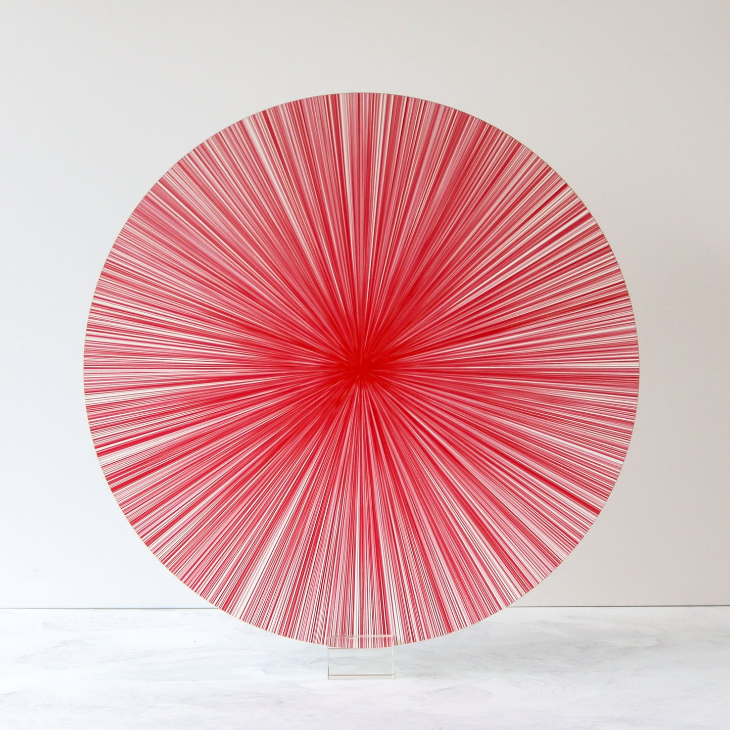 red multi lines placemat