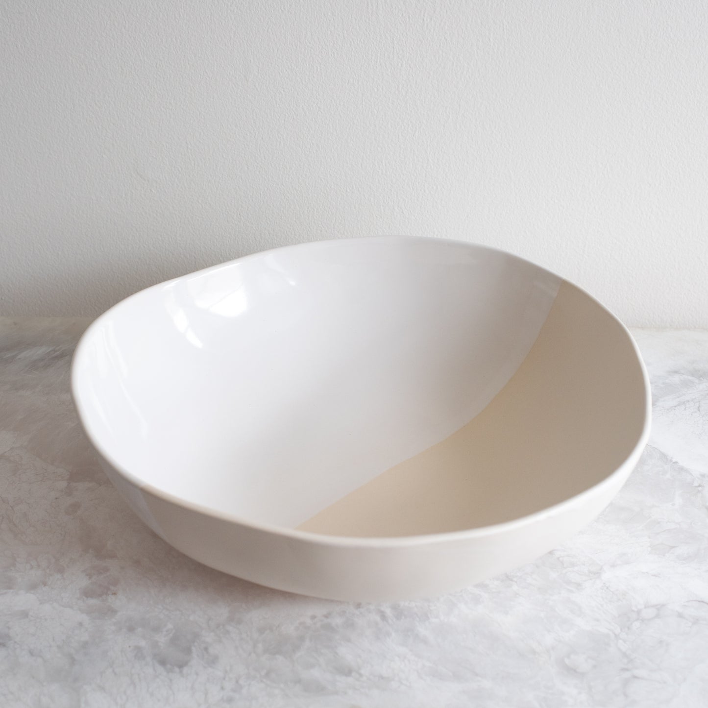 Nesting Bowls - Gloss White & Matte White Duo