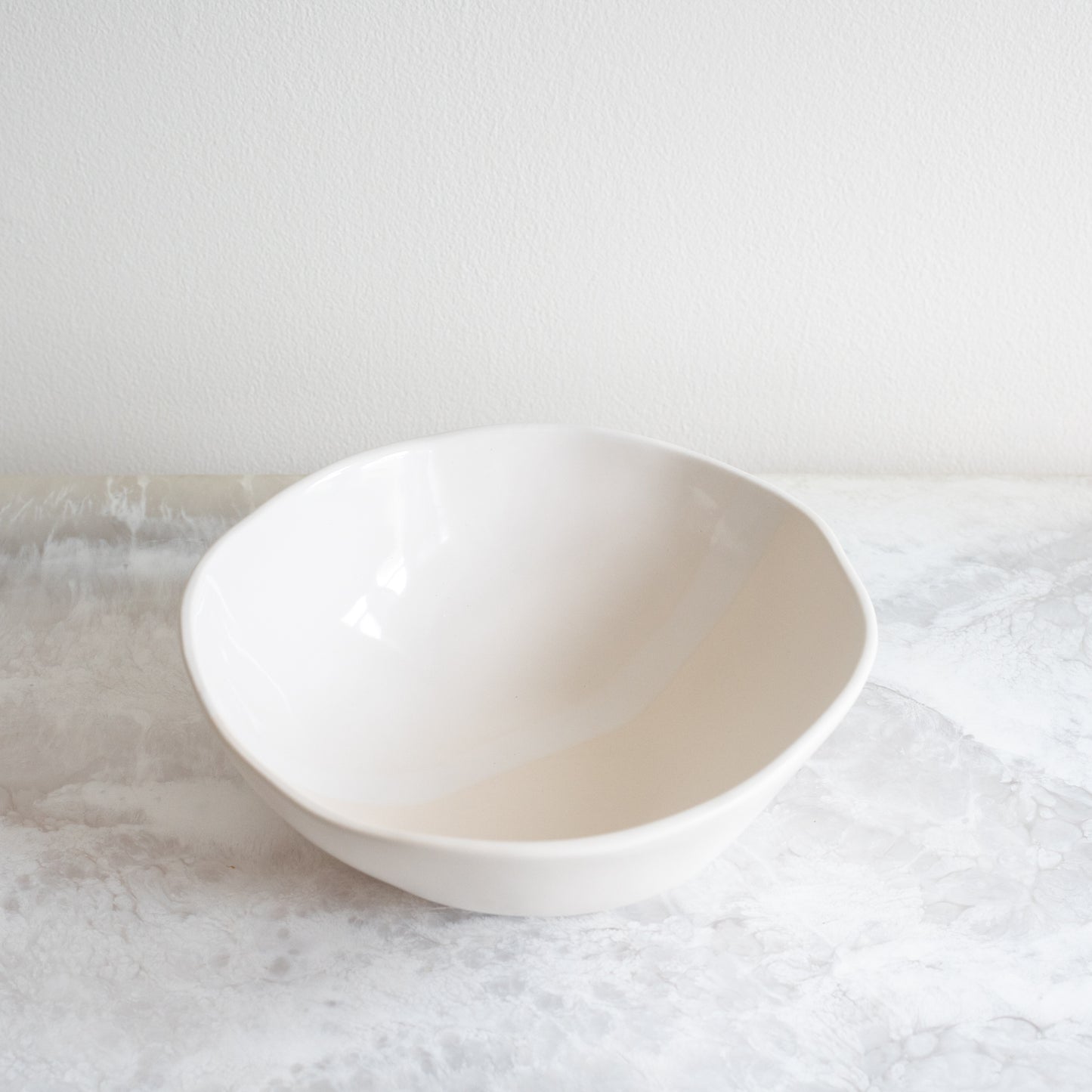 Nesting Bowls - Gloss White & Matte White Duo