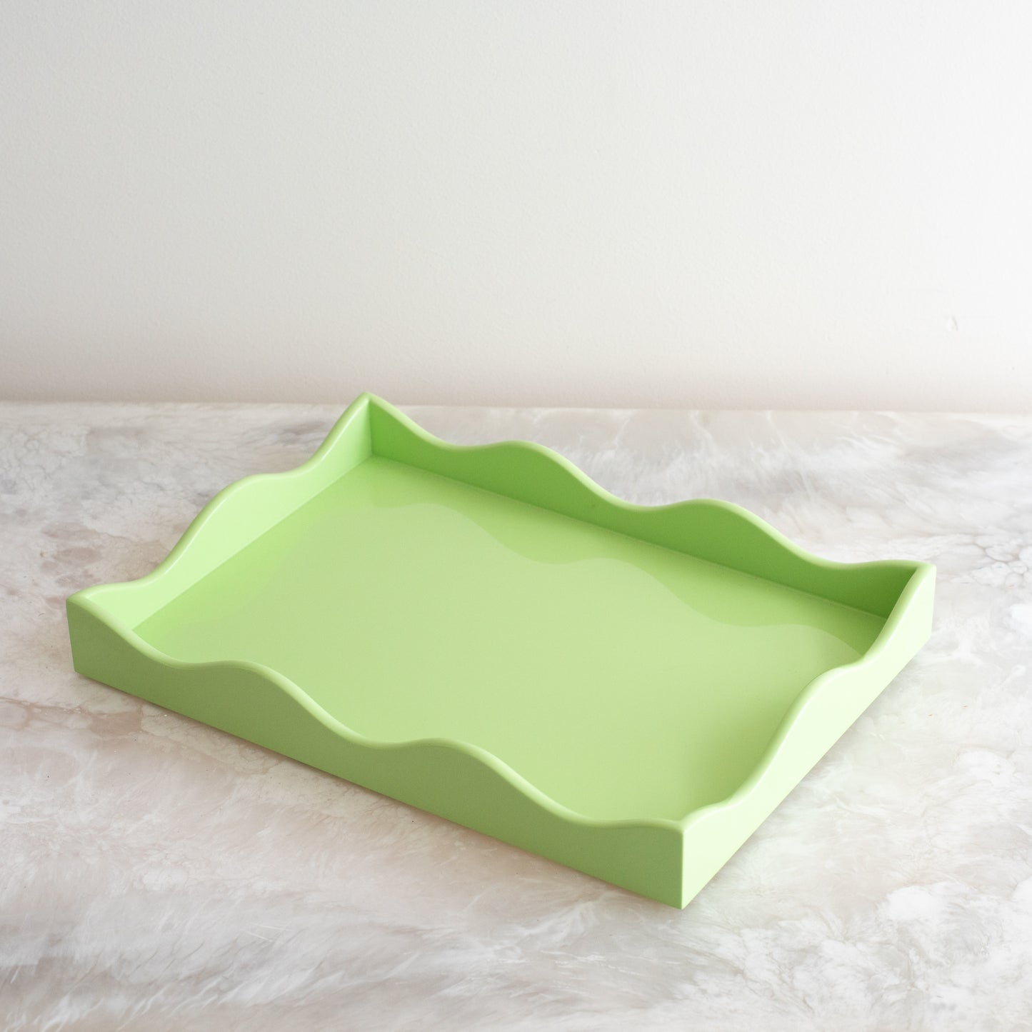 Small Belles Rives Lacquer Tray - Mint