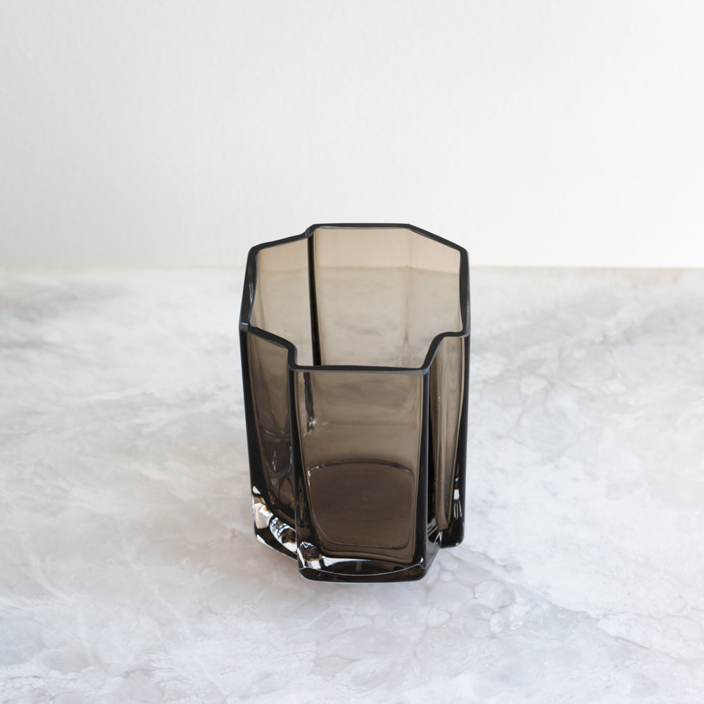 Small Funki Asymmetric Vase - Smoke