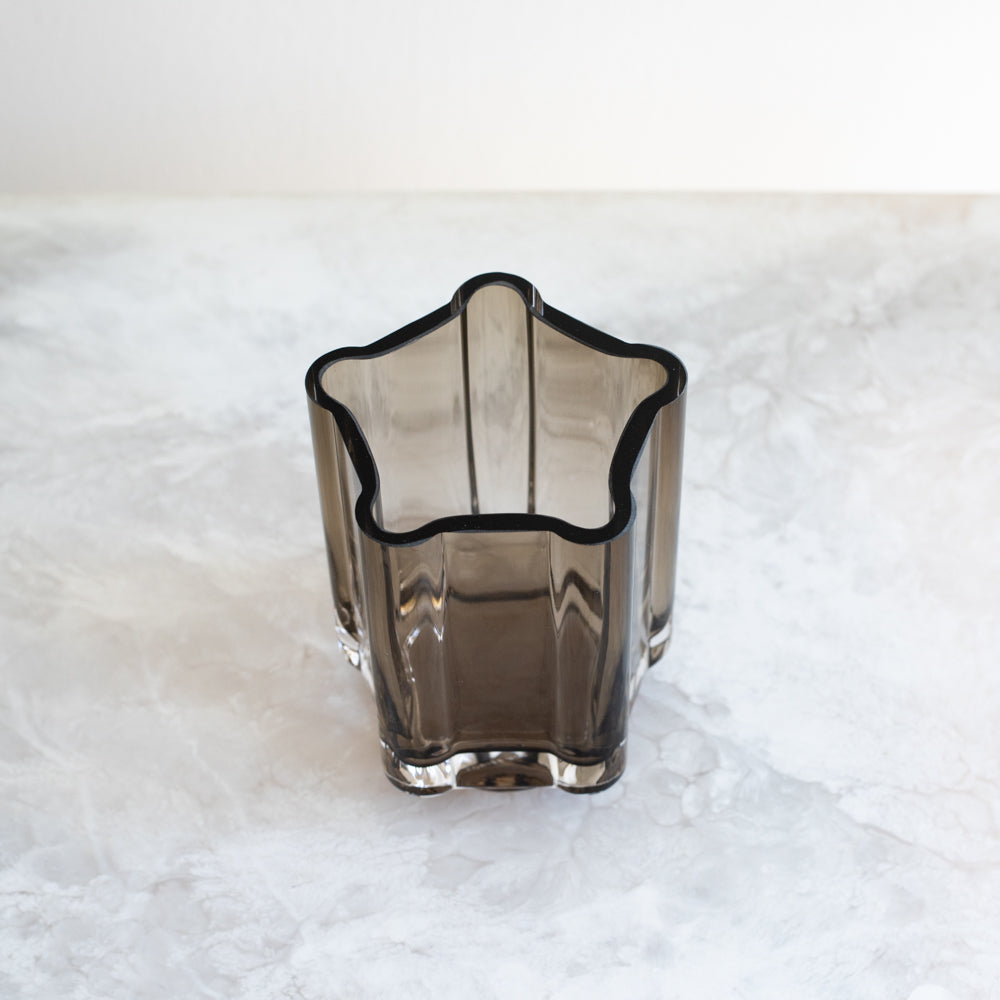 Small Funki Rounded Vase - Smoke