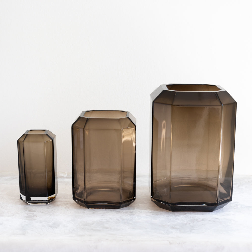 Smoke Jewel Vases