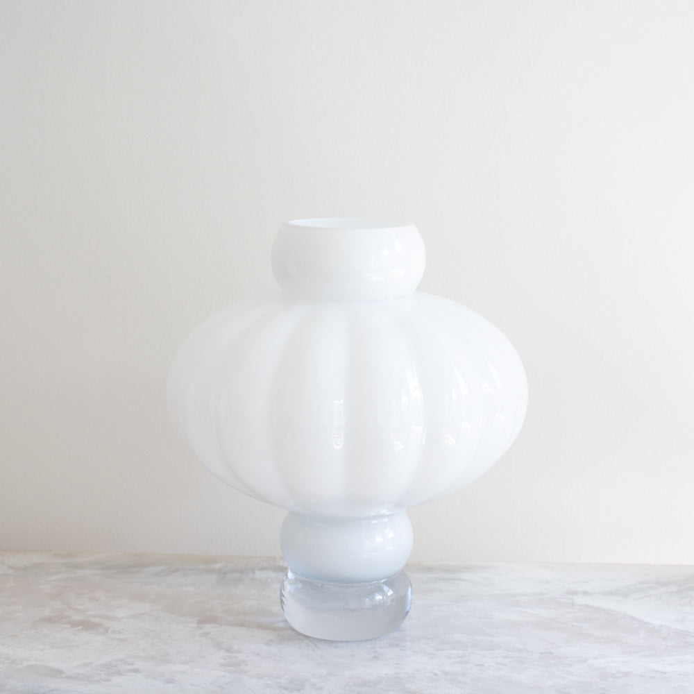 Opal White Balloon Vases