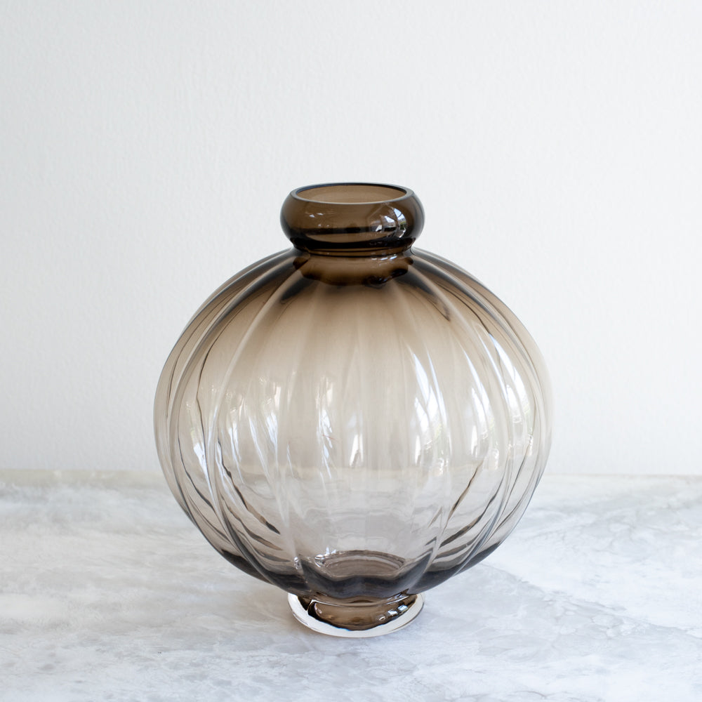 Smoke Round Balloon Vase