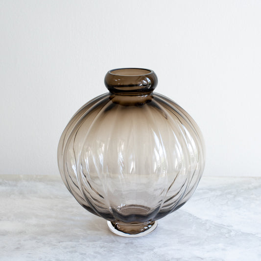 Smoke Round Balloon Vase