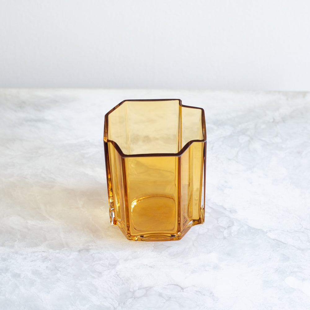 Small Funki Asymmetric Vase - Amber