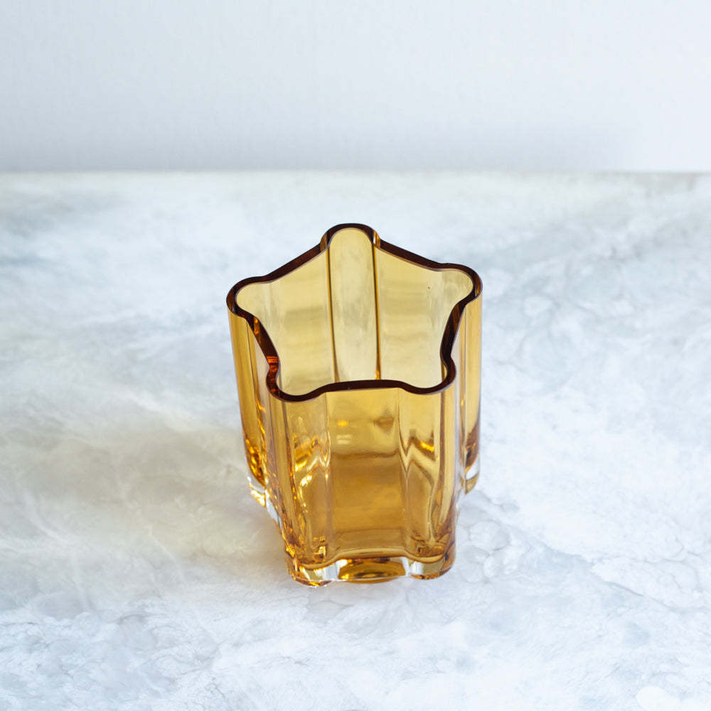 Small Funki Rounded Vase - Amber