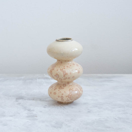 Mini Wave Form Vase - Crystal Cream