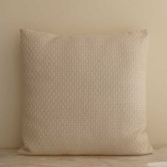 White Woven Outdoor Pillow - 24"