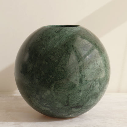 Globe Vase in Emerald