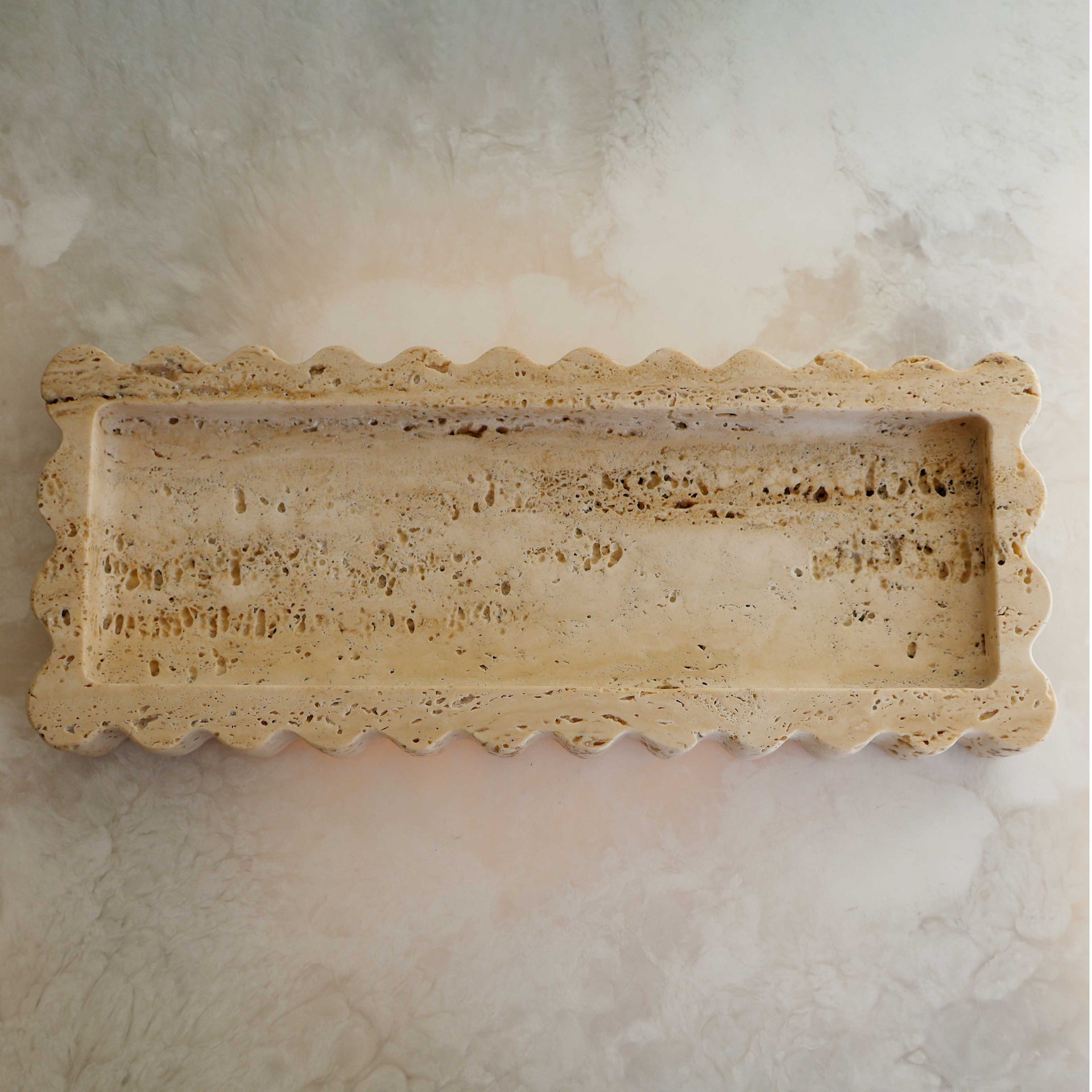 512 Tray in Travertine, Anyon Atelier