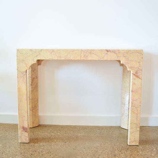 Crema Valencia Marble Console