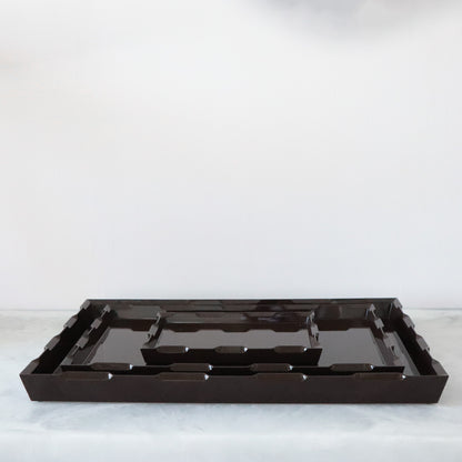 Small Denston Tray - Chocolate Brown