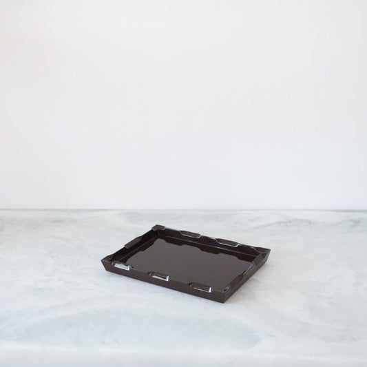 Small Denston Tray - Chocolate Brown