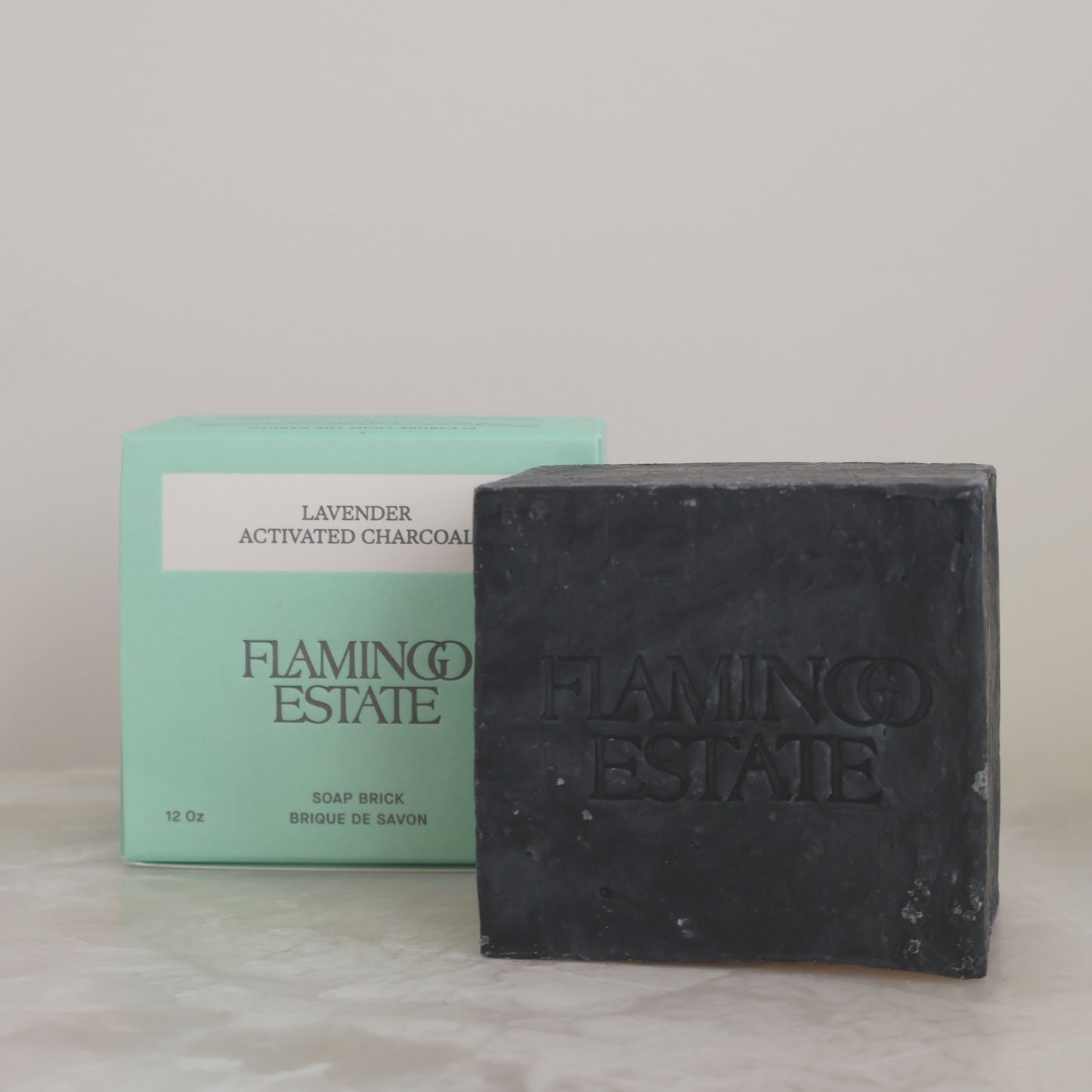 Lavender Activated Charcoal Soap Brick