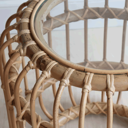 Spindle Rattan Side Table