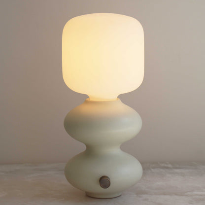 Mini Wave Form Table Lamp - Alabaster