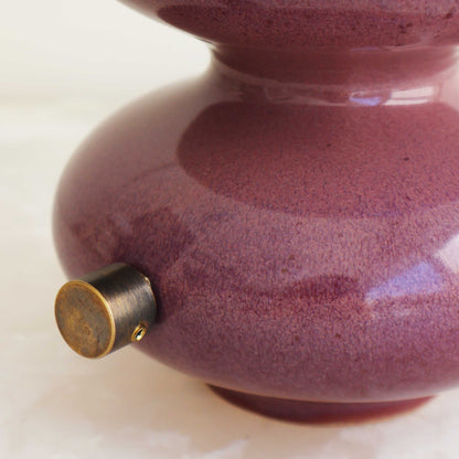 Mini Wave Form Table Lamp - Oxblood