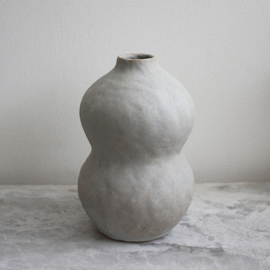 Pale Grey Double Curve Vase