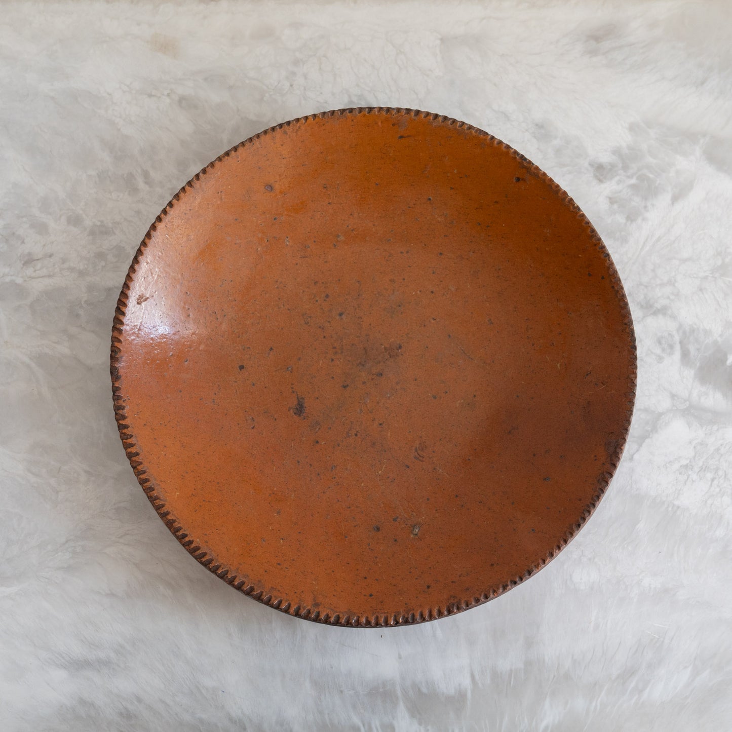 Vintage Redware Serving Plate