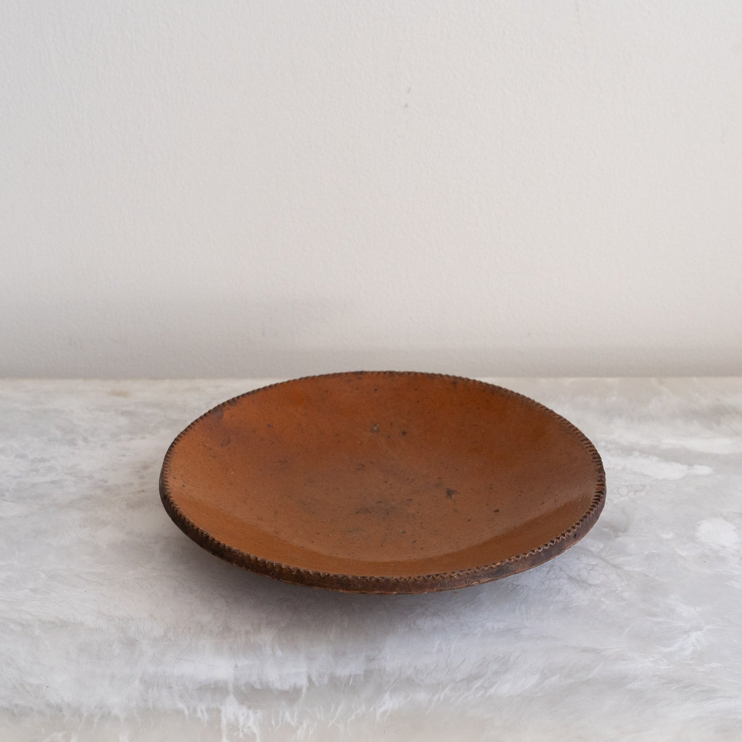 Vintage Redware Serving Plate