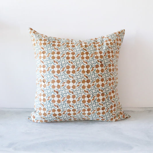 Khushi Blue Linen Pillow - 22"